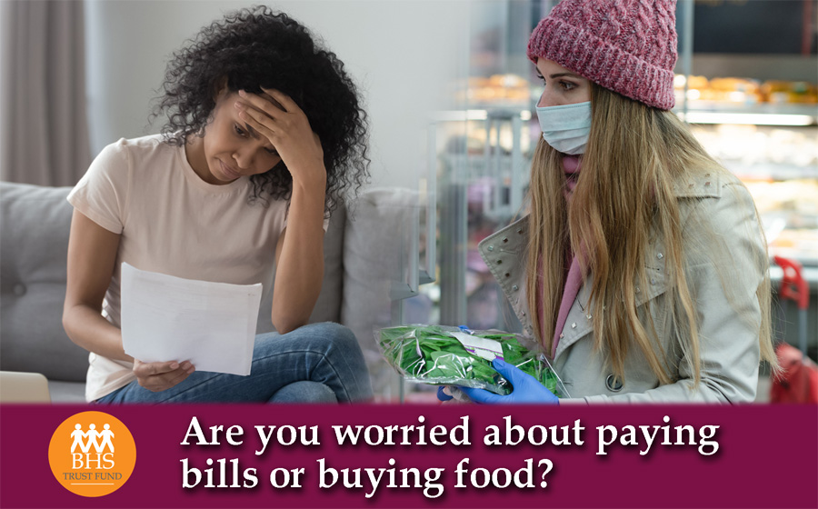 Worried about paying bills or buying food?