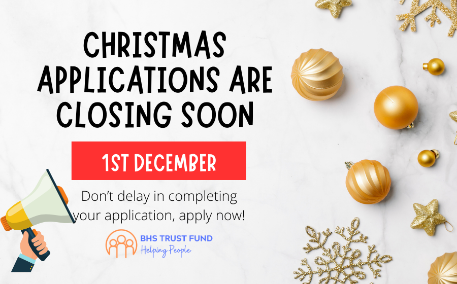 Christmas applications closing date